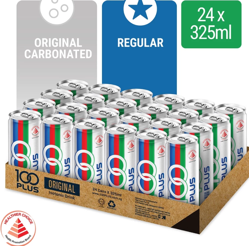 [1 Carton] 100 Plus Original Isotonic Drinks (24x325ml)